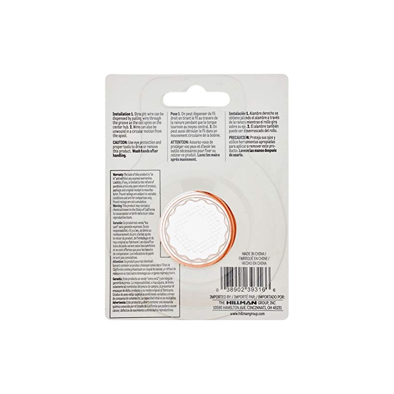 The Hillman Group 123127 16 Gauge Copper Wire, 25-Feet, 1-Pack