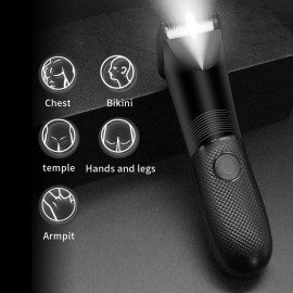 Electric Men Pubic Hair Trimmer-Groin Body Hair Ball Shaver Clipper Waterproof