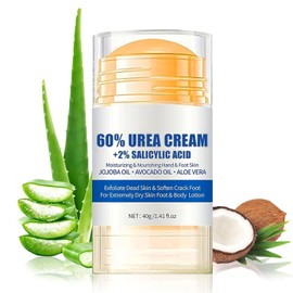 Crema Hidratante para Pies con Urea 60,Exfoliante para Pies Resecos y Agrietados,Repara Piel Dura y Callosidades,Moisturizing Foot Cream,Hidratacin...