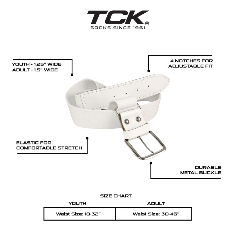 TCK Prosport Baseball Socks and Belt Combo Over the Knee