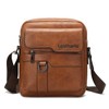 Leathario Men's Crossbody Shoulder Bag Leather Men Messenger Bag Retro