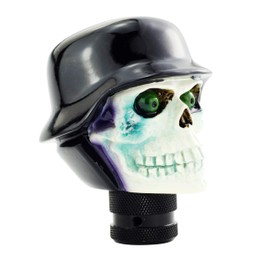 Mavota Skull Shifter knob Soldier Head Hat Style Gear Shift Knob Fit Car Truck SUV Black