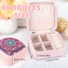 SHEGZHUC Pink Purple Mandala Diamond Painting Jewelry Storage Box Diamond