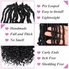 Samtress 10 Inch Faux Locs Crochet Hair With Curly Ends