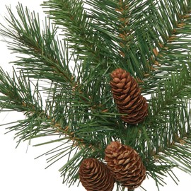 Vickerman 3' Cheyenne Pine Artificial Christmas Tree, Clear Dura-Lit® Mini Lights - Faux Christmas Tree - Seasonal Indoor Home Decor