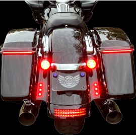 CUSTOM DYNAMICS LED Lights - Red - Black CD-BOLT-R2-B