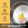 Yeksum 14 Inch Stainless Steel Paella Pan with Lid,Frying Pan,