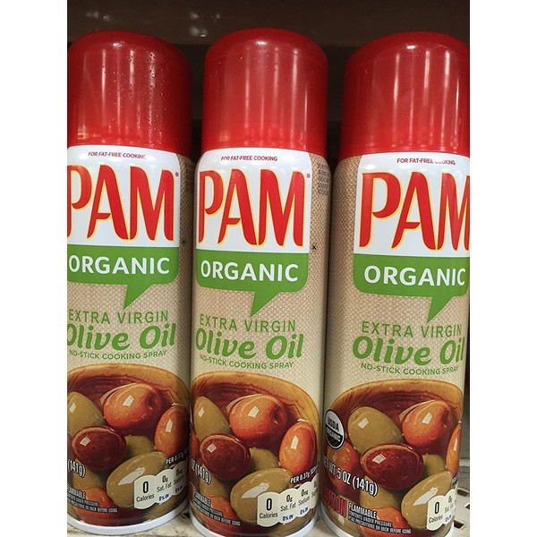 PAM ORGANIC OLIVE OIL COOKING SPRAY 5oz 6pack