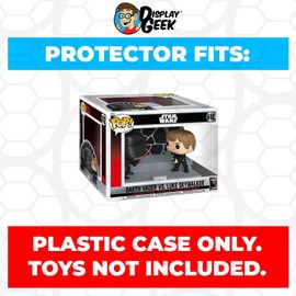 Display Geek, 1 x Plastic Pop Protector Only Compatible with Darth Vader vs Luke Skywalker #612 Funko Pop Moment Box - Nothing Else fits
