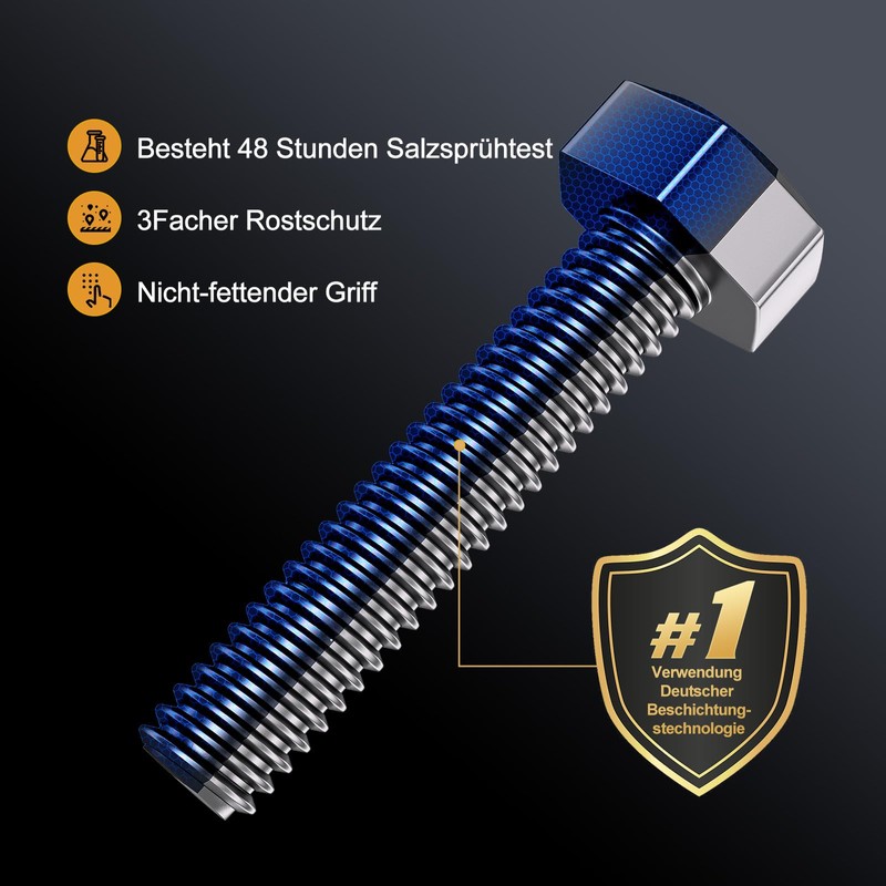 VIGRUE 400 Pieces M4 Screws Set, Stainless Steel 304 Screws