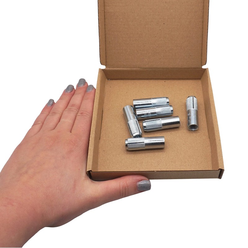SKIR'CO (6 pcs) Knurled Drop in Anchors M10 x 40
