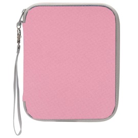 Card Case for Yoto cards Think Pink – Kids Yoto Accessory, Soft Portable Folder with Zipper & 80 Pockets for Yoto Player & Mini Audiobook Cards, Card Binder Holder with Sleeves for Travel