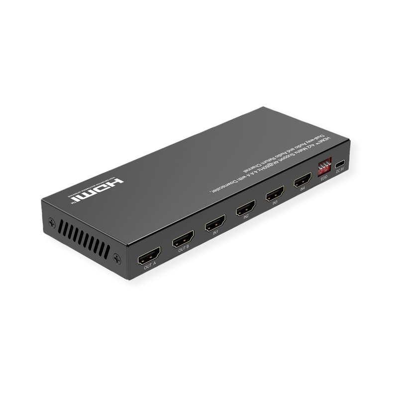VALUE 4K HDMI Matrix Switch 4x2 with Remote Control