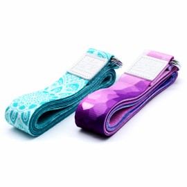 Netrox Sports® Adjustable Yoga Strap 240 cm | Yoga Band for Stretching | for Better Stretching | with Adjustable Ring | for Men and Women | Pilates | Meditation | Sports