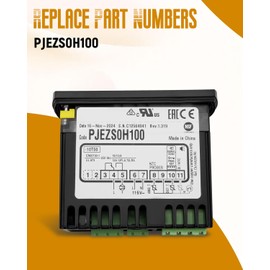 Urnqowuy PJEZS0H100 Temperatur Controller Fit for Carel and All Refrigerator Types, 115V Digital Thermostat with Temperature Sensor Probe, Mounting Hardware and Instructions