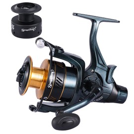 Sougayilang Fishing Reels Carp Fishing Reel 13+1BB Spinning Reels, Smooth, Powerful Fishing Reel, Carp Reel with Spare Spool-KT50