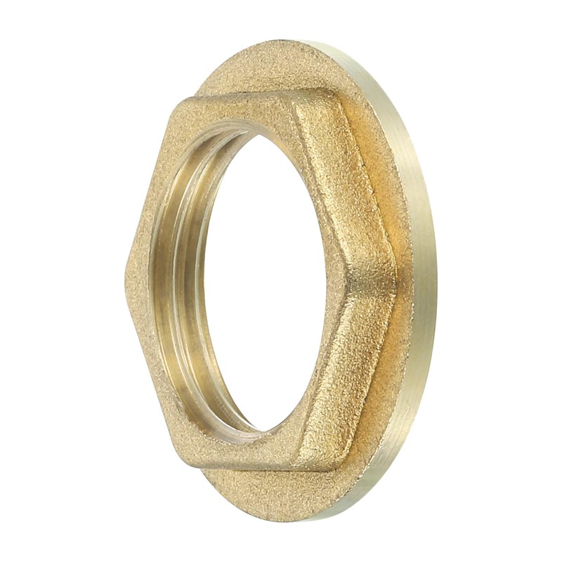 sourcing map G1/2 Pipe Fitting Hex Flange Lock Nut Locknut