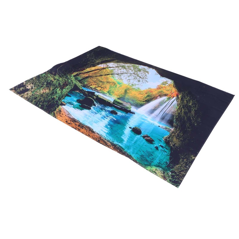 Cave River Landscape Pattern Tapestry Wall Hanging Wall Blanket for