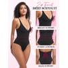 Atbuty Shapewear Bodysuit Tummy Control Zip Front Brief Seamless Sculpt