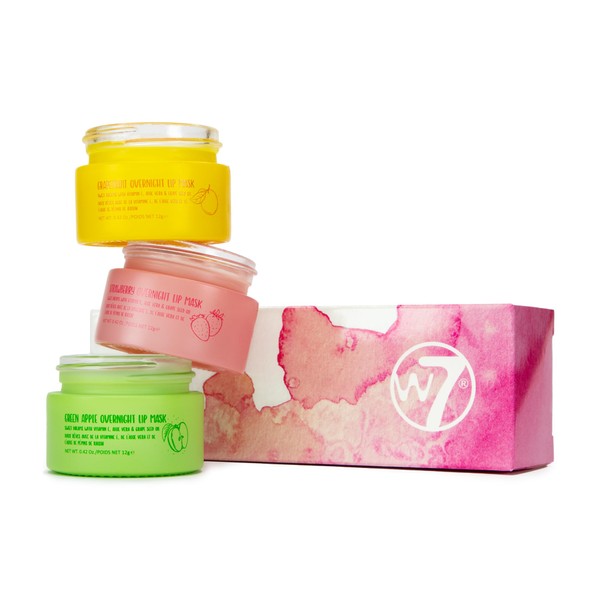 W7 W7 Sweet Dreams Overnight Lip Mask Trio - Strawberry,