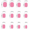 LBPEPAMZ 24Pcs Valentine's Day Press on Nails Short Square Fake