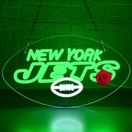 Football Neon Sign for Wall Decor Football Team Neon Light for Man Cave Birthday Gifts for Rugby Fans with Led Light Up Sign for Club Bar Dorm Party Game Room USB Powered Size15.7 * 8.9In(ZYLD203)