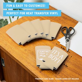 White Claw Slim Can Cooler Sleeves (14-Pack) - Soft Insulated Koolies for Slim Cans - Sand