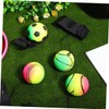 Vaguelly 4pcs Dark Wrist Return Balls Portable Elastic Rubber Rebound