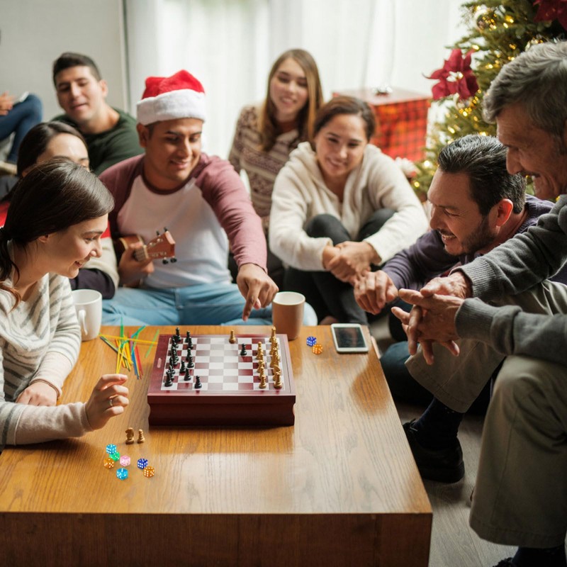 GWHOLE 40 Pieces 6-Sided Game Dice Set, 8 Translucent Colors