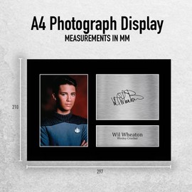HWC Trading A4 Wil Wheaton Star Trek Wesley Crusher Gifts Printed Signed Autograph Picture for TV Show Fans
