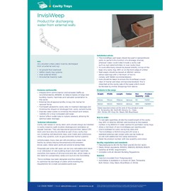 Pack of 50 Timloc InvisiWeep Terracotta Red Tunnel Low Profile External Cavity Wall Weep Vents