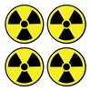 Nuclear Radiation Warning Symbol Stickers - Individually Die-Cut - 3-Inch