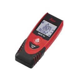 Leica Geosystems DISTO D1 120ft Laser Distance Measure with Bluetooth 4.0, Black/Red