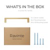 Ravinte Champagne Bronze Kitchen Square Cabinet Handles 5 Inch 10