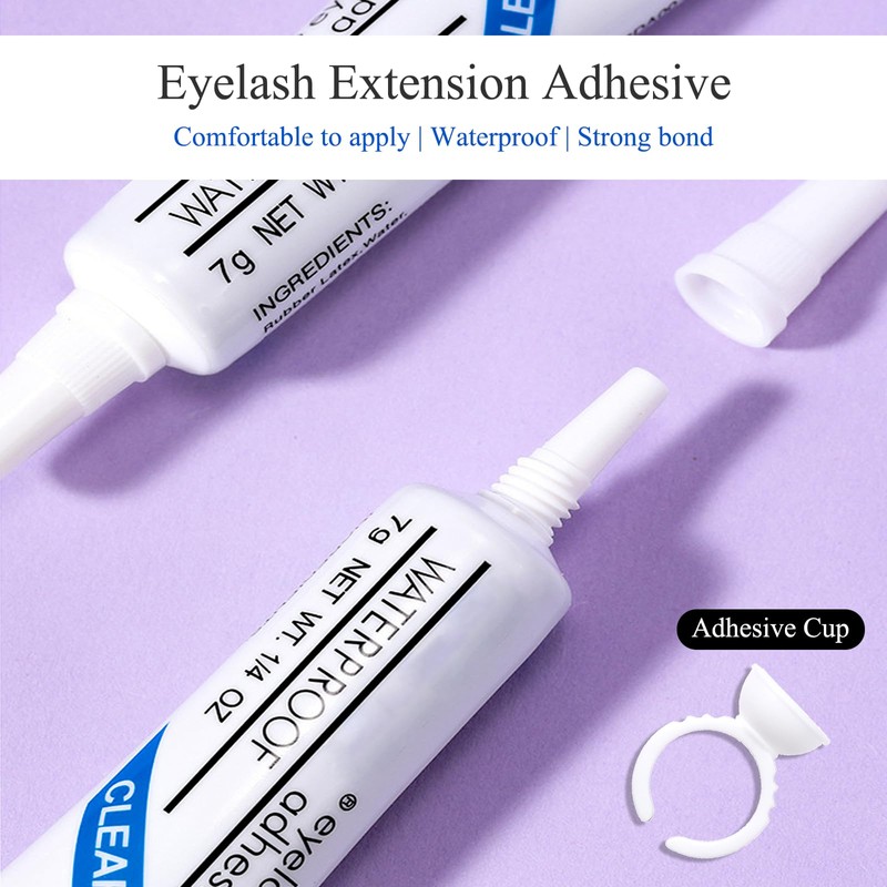 Lash Applicator Tools Set, DIY Cluster Eyelashes, Angled Lash Tweezers