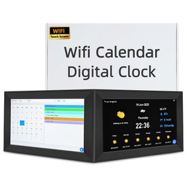 YUYIALARM WiFi Digital Calendar Clock, Smart Touchscreen Electronic 2026 Calendar Family Planner for Scheduling/Organizing/Reminders,No APP(10.1inch Black)
