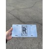 BLVD Rolls-Royce Emblem Acrylic Mirror License Plate Auto Tag