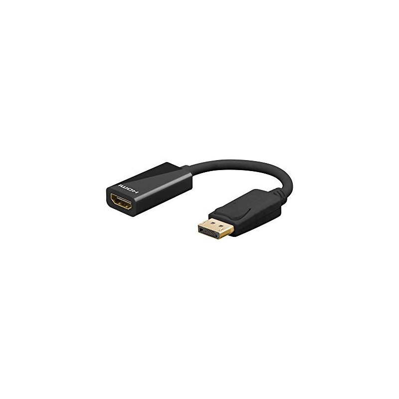 Goobay DisplayPort 1.2 DP1.2> HDMI Male to Female Adapter