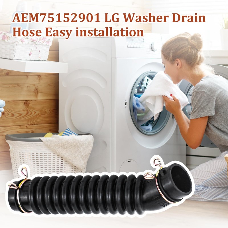 AEM75152901 Washer Drain Hose Drain Hose Assembly Fits For LG,