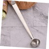 Stainless Steel Olive Spoon Strainer with Long Handle and Drain