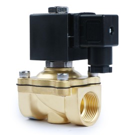 U.S. Solid Solenoid Valve Brass Solenoid Valve G 3/4 Inch 230 V AC Currentless Closed NC 0-10 Bar Electric Water Valve for Water Air Diesel Kerosene Petrol
