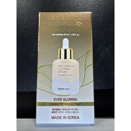 FarmStay Rice and Bifida Glowing Serum 1.18fl oz  Made In Korea Exp 09-2027