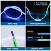 Muzata 16.5FT/5M Silicone LED Channel IP67 Waterproof Flexible Bendable Diffuser