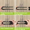 4 PACK Child Proof Sliding Cabinet Door Code Locks Baby