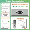 Geobella Bathroom Sink Faucet Modern Single Hole 1-Handle Faucet, Matte