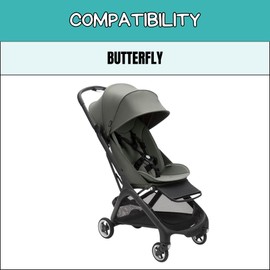PROTECTIF | Faux Leather Handlebar Covers Compatible with Bugaboo Butterfly (Fitted Over the Original Covers)