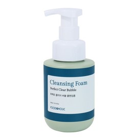 Foodaholic Perfect Clear Witch Hazel Bubble Cleansing Foam 300ml / Hypoallergenic Foam Cleansing Microbubbles / 푸드어홀릭 퍼펙트 클리어 위치하젤 버블 클렌징폼 300ml 저자극 폼클렌징 미세거품