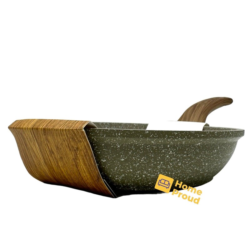 Natural Elements Woodstone Frying Pan Kitchen Cookware 8 inch Nonstick