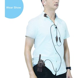 Retevis EEK009 Radio Earpiece Two Way Radio Headset Surveillance Earpiece Compatible with Walkie Talkie RT24 RT27 RT619 BaoFeng UV-5R 888S etc Extra Free Ear hook (2 Pcs)
