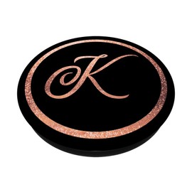 Rose Gold K Initial PopSocket